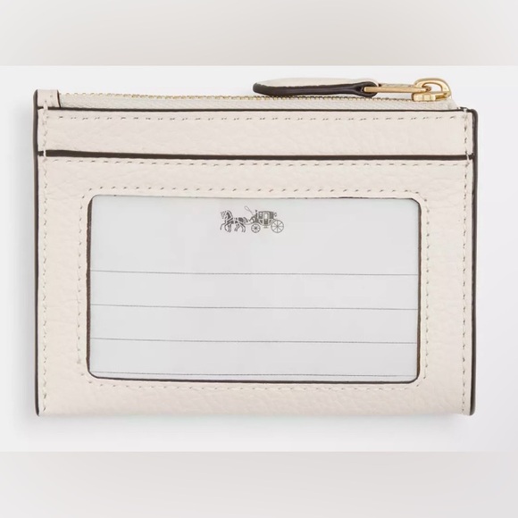 Coach gorgeous, NWT, Floral ID card case with split key ring in Gold/Chalk Multi - Picture 11 of 12